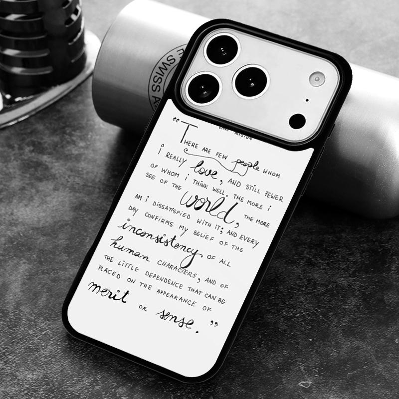 Pride And Prejudice Jane Austen soft Phone Case for iPhone 17 16 15 Pro Max Air 14 13 12 11 Plus Shockproof Capa Cover