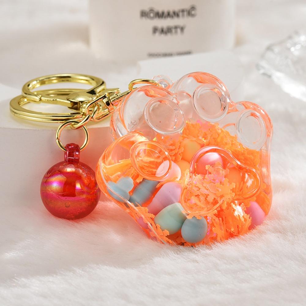 

Милый брелок для ключей «Бутылка с зыбучими песками» Акриловый брелок для ключей «Коготь котенка» Небольшие подарки Style2-Orange