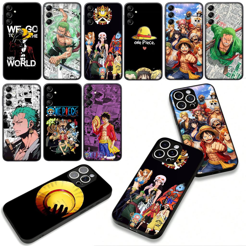 Cover for Apple iPhone 16 15 14 Plus 13 12 Mini 17 Pro Max + ProMax 16E Air 16+ 15+ Case Anime Luffy One Roronoa Zoro Piece