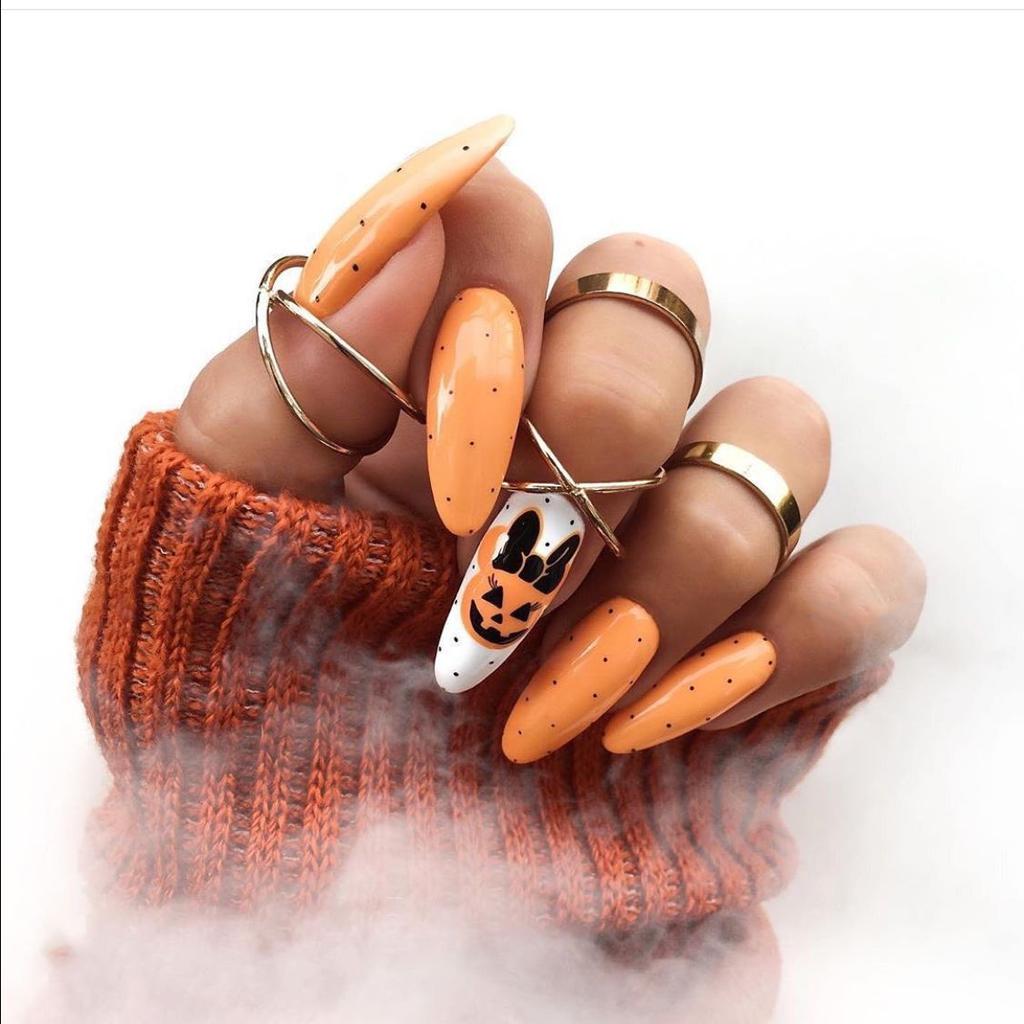 2025 New Halloween Wear Nail 3D Three-dimensional Nail Art False Nails European and American Spider Bat Nail Pieces