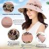 Women's Sun Hat Sun Protection Travel Sun Hat Female Summer Korean Style Trendy Beach Hat All-match