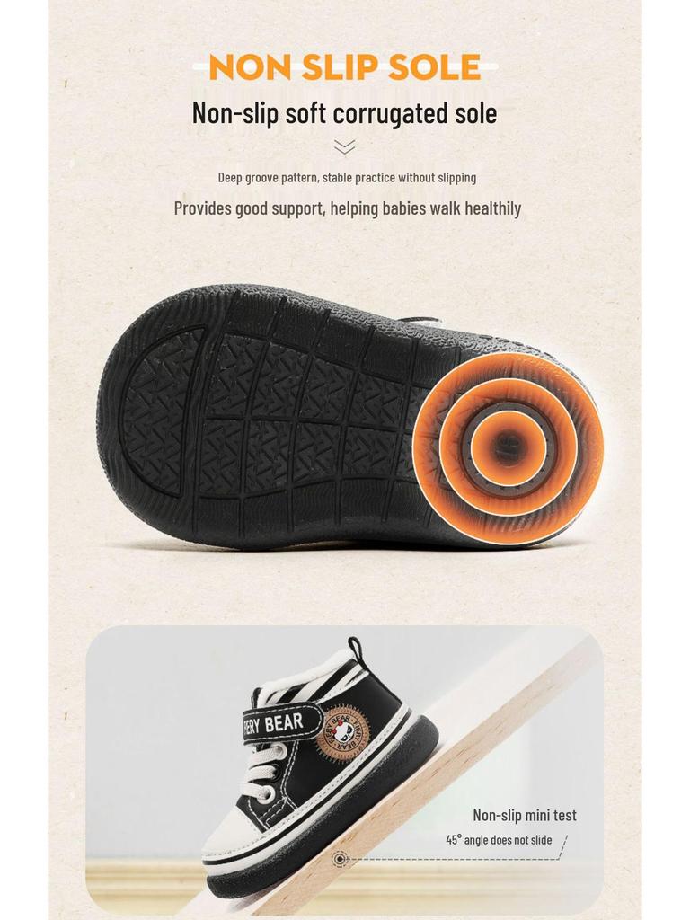 Plus Velvet Soft Sole Baby Shoes for Toddlers: 0-3 Years, Autumn-Winter