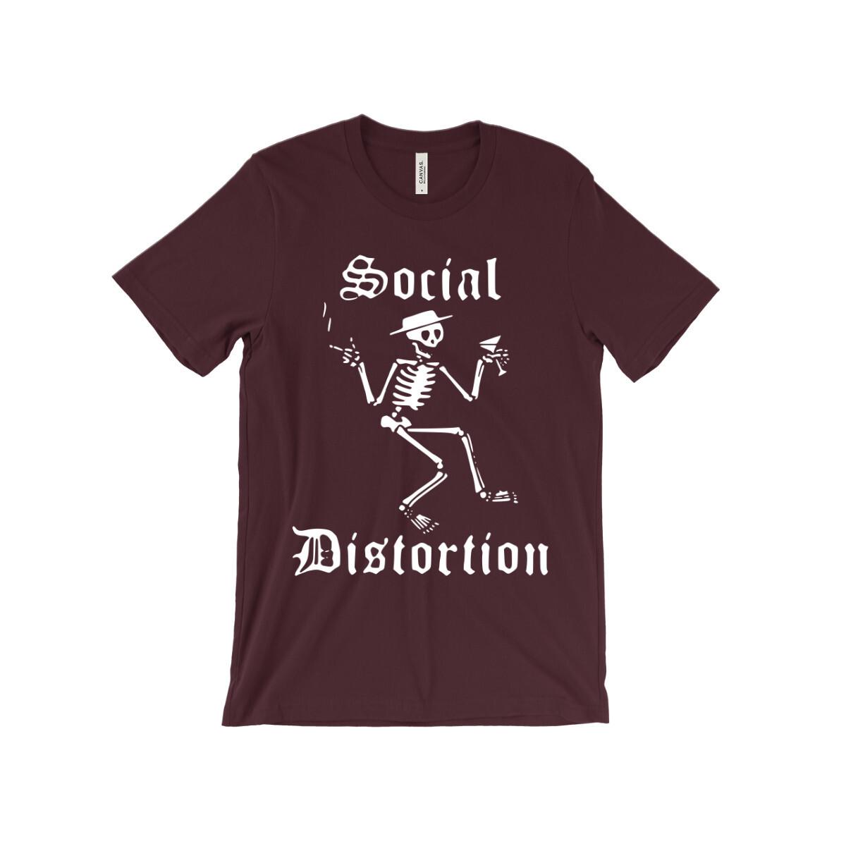 Social Distortion T-Shirt - Punk Rock Band - Skeleton - Ring Of Fire Rancid S разноцветный