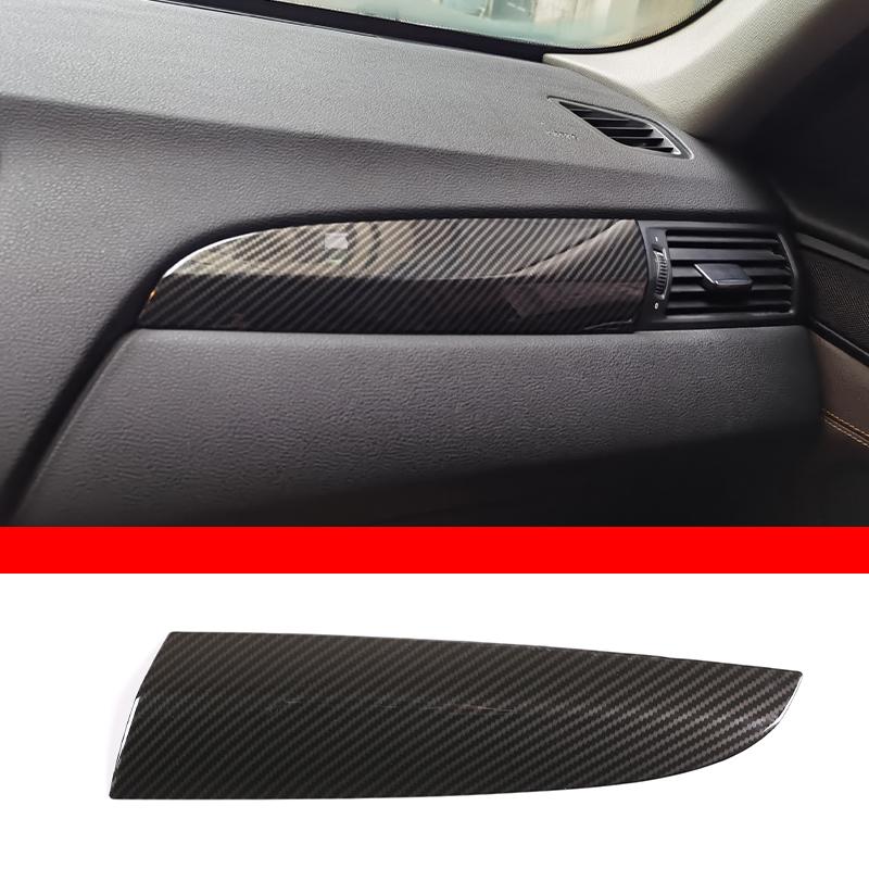 For BMW X3 X4 F25 F26 2011-17 ABS Carbon Fiber Interior Center Control Panel Air Conditioner Air Vent Frame Trim Car Accessories
