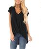 Womens summer shirt top, Short Sleeve Oversized T Shirts Workout Plus Size Casual Loose Basic Tees Trendy Outfits 2025