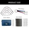 Interchangeable Circular Knitting Needle Set with Case and Accessories Stainless Steel Knitting Needle 2.2mm-4.5mm
