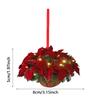 Creative Home Christmas Tree Hanging Basket Ornament Decorations Cute Flower Hanging Basket Wooden Pendant
