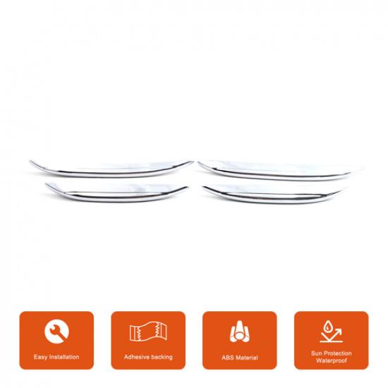 ABS Chrome Front Fog Light Lamp Strip Trim Fit For Benz GLC X254 -2024