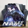 Customiz Name Personality Wednesday Addams Blanket Soft &Warm Sofa Office Bed Travel Lunch Break Blanket, Gift Suitable All Seasons
