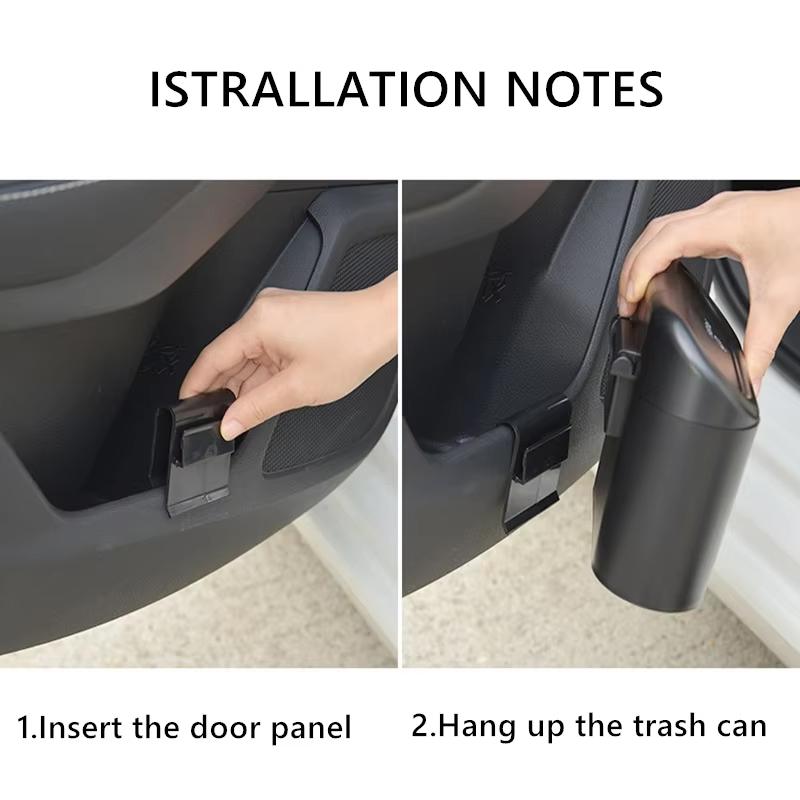 Car Trash Hanging Mini Vehicle Garbage Organization With Lid Multifunctional Folding Automotive Garbage Storage Box Car Supplie