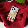 Applicable to Apple 16promax mobile phone case, Epoxy gold foil iPhone15 God of Wealth 14 Shunfeng 13 Shunshui 12 Transparent