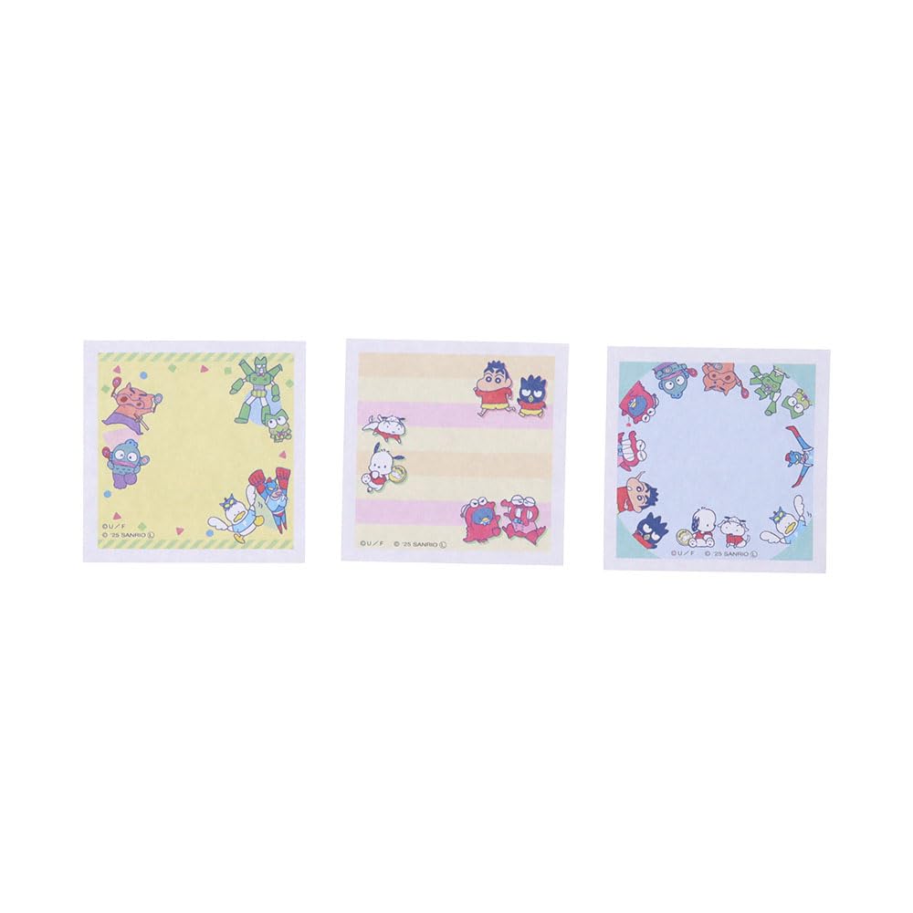 Stationery Crayon Sanrio Characters Sticky Memo Pad with Your Favorite Happy S2850427 Sun-Star Shin-chan Notes, Pattern, Color, Birthday,