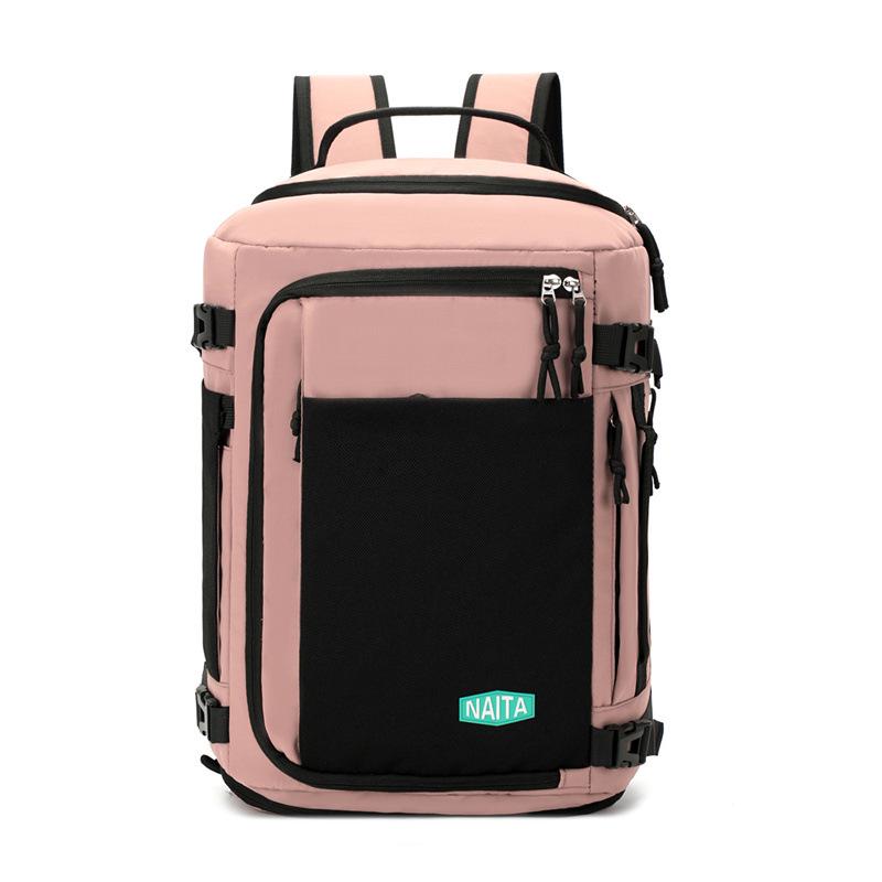 

Versatile Waterproof Large Capacity Backpack - Durable, Scratch & Wear-Resistant, Ideal for Business & Outdoor Travel рожевий