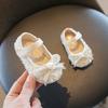 Babymädchen Lauflernschuhe Rutschfeste Weiche Sohle Kinder Prinzessin Schuhe Süße Schleifen 2025 Neue Mädchen Ballerinas Runde Zehen Klettverschluss Trendy