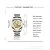 Casaro Automatic Men'S Watch Waterproof Calendar Luminous Tourbillon Trend Hollow Design Non-Mechanical