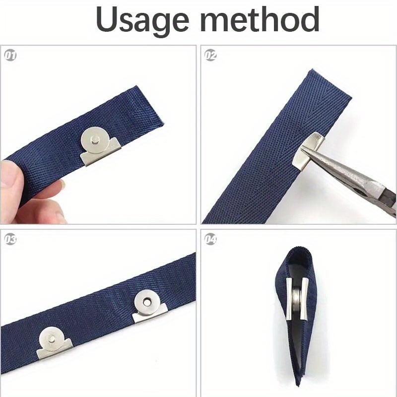 10 ks Magnetický uzávěr Klipy na tašku z umělé kůže Neviditelný hladký kovový patentní uzávěr pro kabelku peněženku DIY řemeslné doplňky