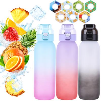 1000 ml fľaša na vodu so vzduchom Tritan so 7 príchuťami Fľaša na vodu s ovocnou vôňou 0 % cukru pohár na vodu Vhodné pre outdoorové športy