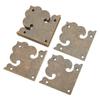 10PCS One Sided Antique Decorative Box Corner Vintage Metal Book Corner Protector  Corner Protectors