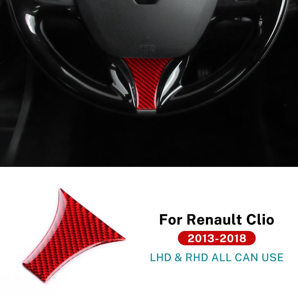 

For Renault Clio 4 2013 2014 2015 2016 2017 2018 Soft Carbon Fiber Sticker LHD RHD Car Sides of Center Console Outlet Frame Trim