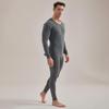 Hengyuanxiang Men's Cotton Antibacterial Thermal Underwear Set