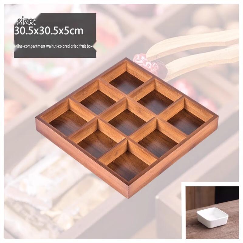 Chinese Style Bamboo Snack Platter Set