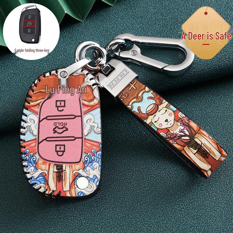 Hyundai Car Key Cover for 20 Models: Ix35, Festa, Ix25, Verna, Santa Fe, Encino, Guochao