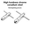 2Pieces High Strength Tap Wrench Set Adjustable Size 3-12mm Long Lifes Steel Suitable For Mechanical And Household Tasks