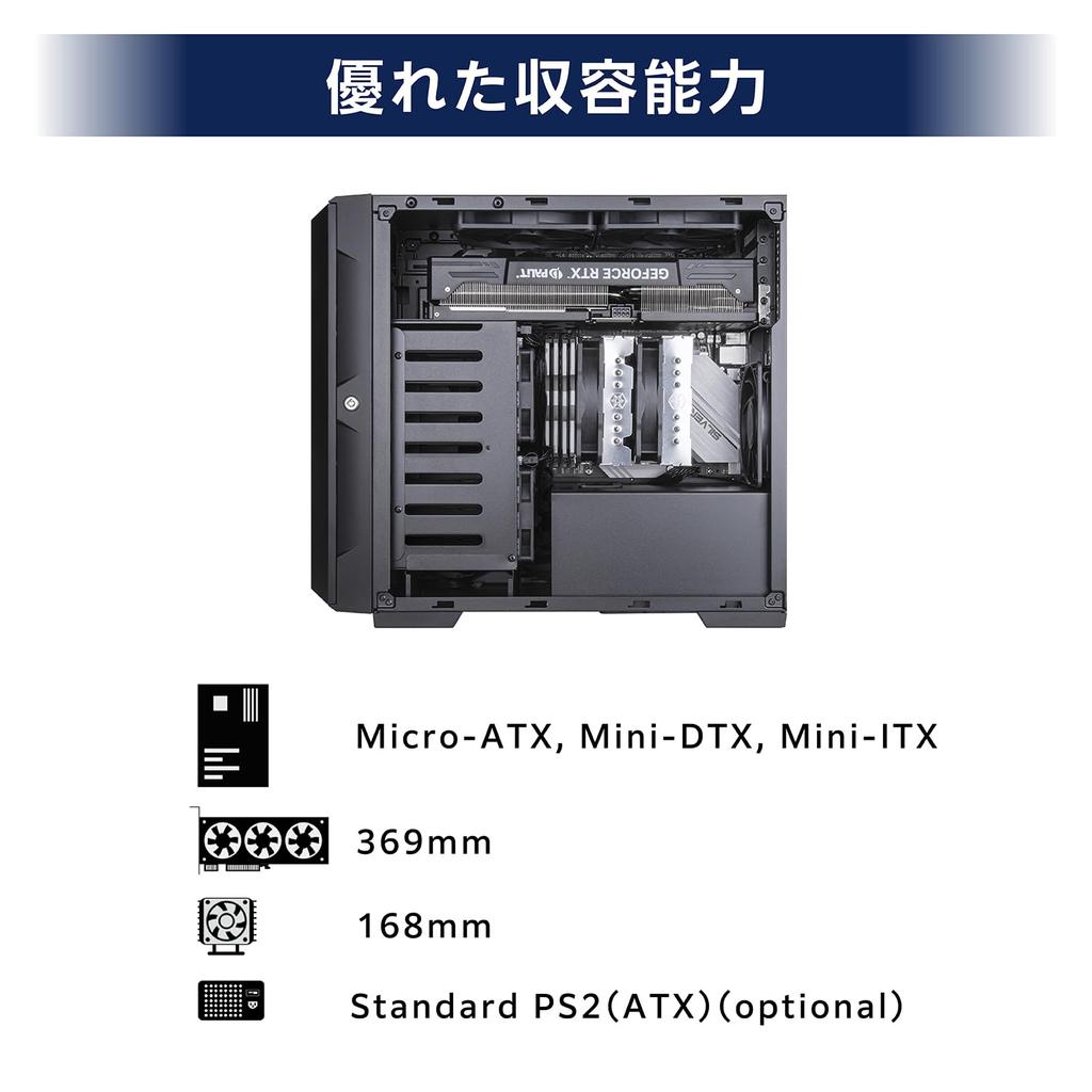 SilverStone NAS Case Compatible 8 Bay Authorized Distributor SST-CS382 Micro-ATX Mini-DTX Mini-ITX SAS-12G SATA-6G [Domestic Product]