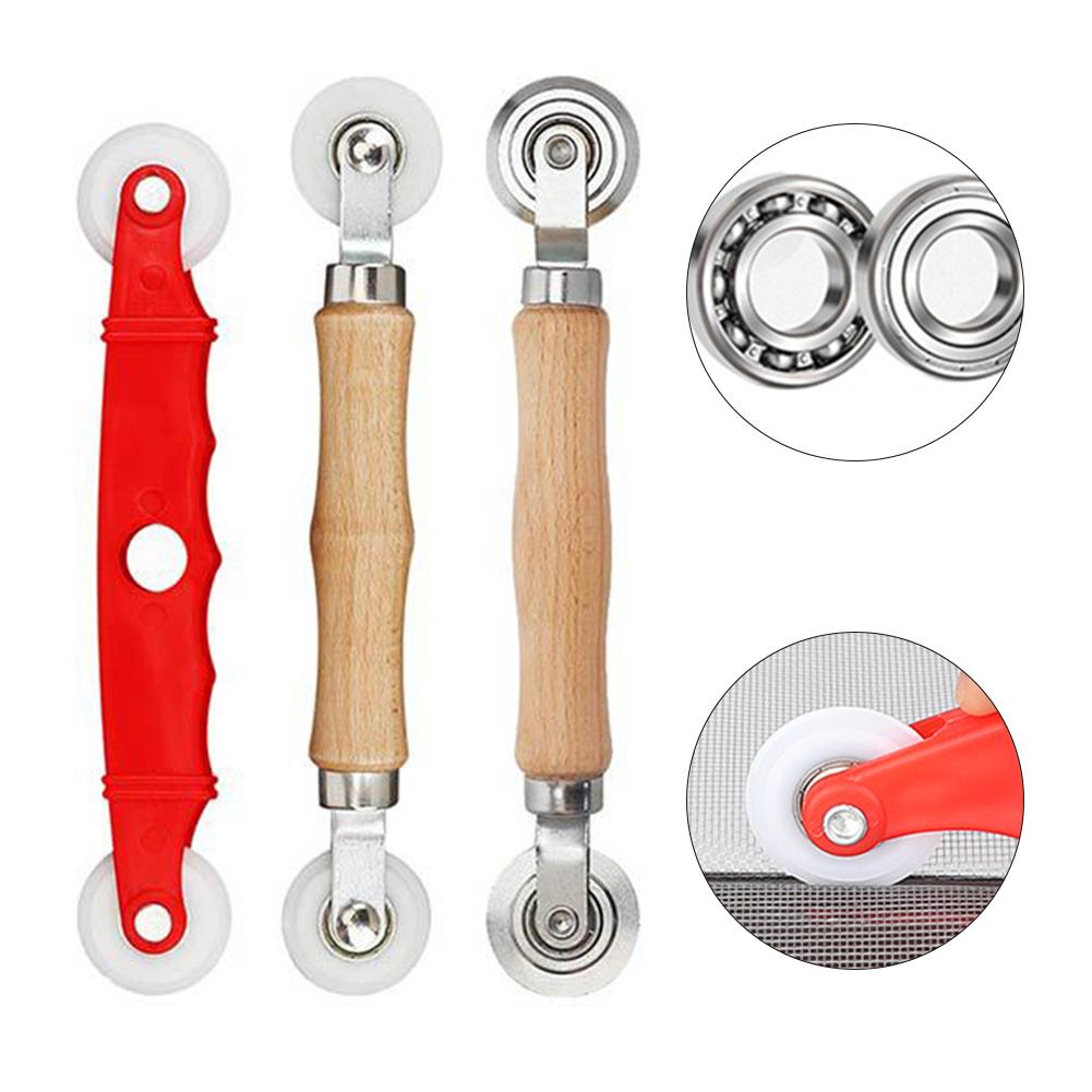 Screen Installation Tools Screen Door Installation Hand Crank Roller Window Screen Mesh Pressing Yarn Roller Pressure Wheel