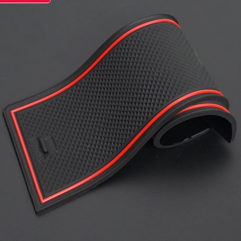 Car Gate Slot Cup Mat for Ford Explorer 2020 - 2025 Anti-Slip Door Groove Pad Interior Accessories Rubber Coasters