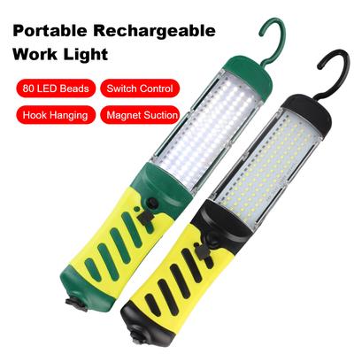 Spotlights 80 LED Beads With Switch/Hook/Magnet Work Lamp Wireless 6500K 40W Super Bright Universal Portable Driving Lamp
