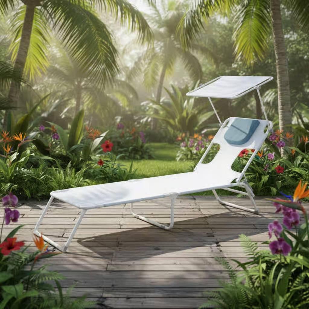 Face Down Tanning Chair Foldable Design Lounger for Sunbathers