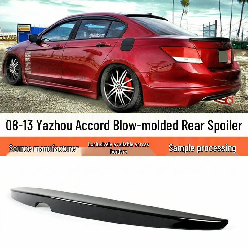Rear Roof Spoiler for 2008-2013 Eighth Generation Accord with Baked Paint Finish Unpainted