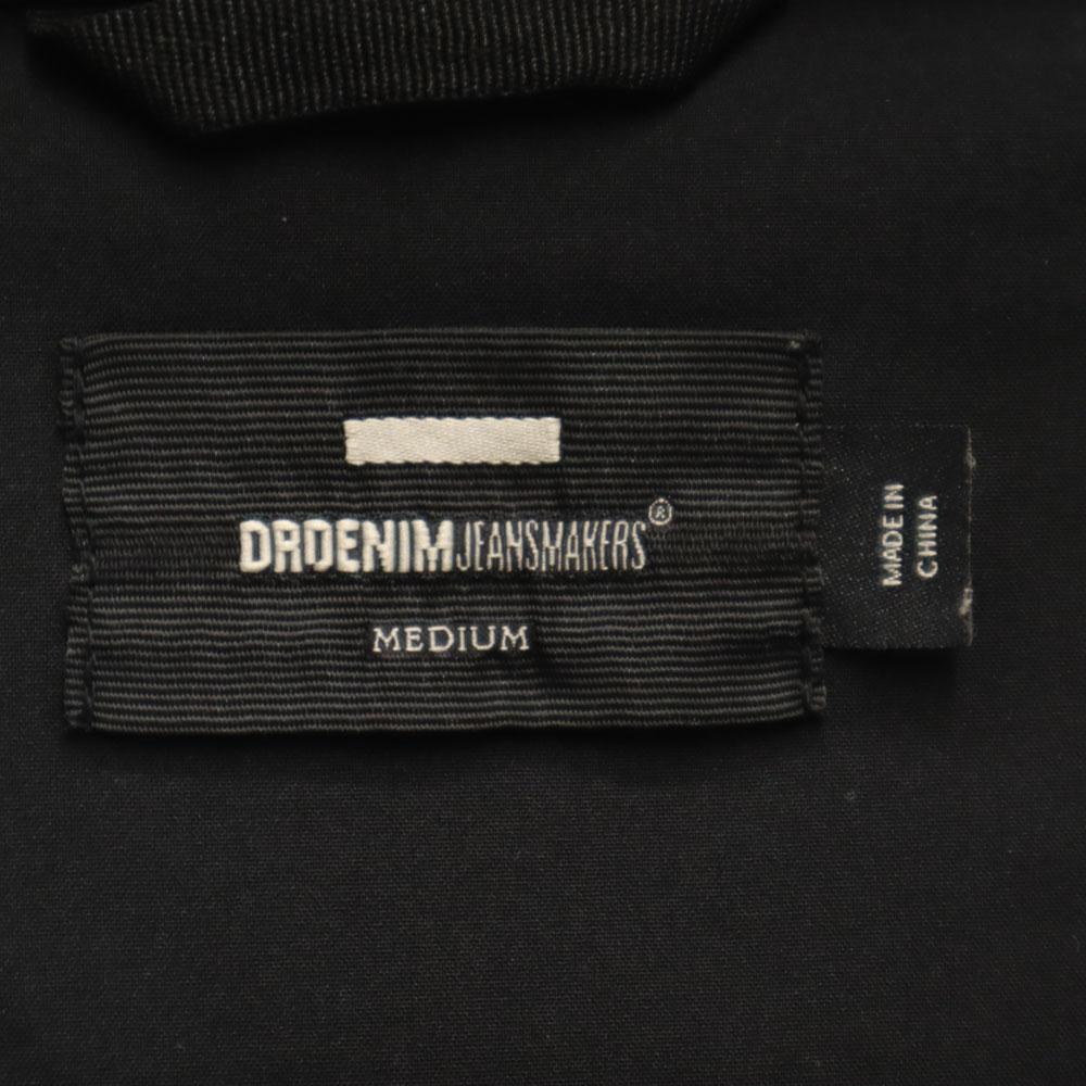 Dr Denim Langarm Zip-Hoodie M schwarz Rückseite gebürstet Damen Gebraucht