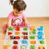 Double-Sided English Alphabet Puzzle Game Alphabet Puzzle Matching Board  Children Kids Boys