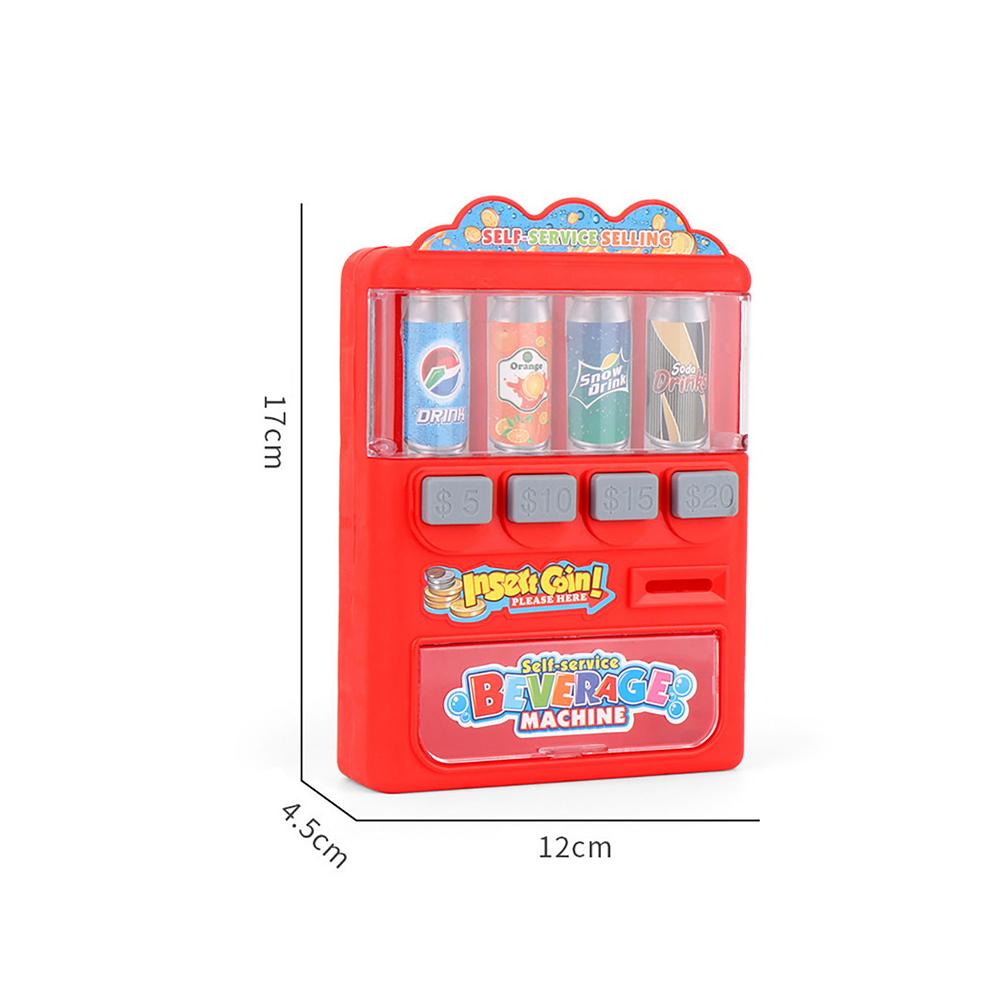 Låtsaslek för barn Leksak Dryckesautomater med Simuleringsmynt Rollspel Pedagogisk Presentleksak