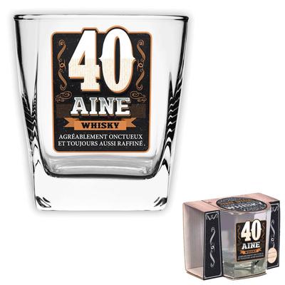 [P2703] - Whiskey Glass '40 Years'