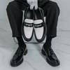 Men Loafers Black White Platform Elevator Leather Shoes Thick Sole Formal Business Wedding Dress Prom Shoes Large Size
