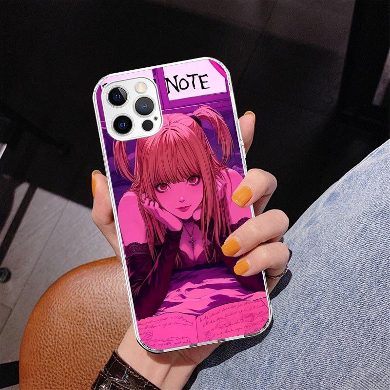 

N-Note D-Death MisaMisa Phone Case For iPhone 13 12 Mini 11 Pro Max XS XR X SE 7 8 Plus 5S 5 6S 6 Gift Print Cover Fundas iPhone 12 Pro Max