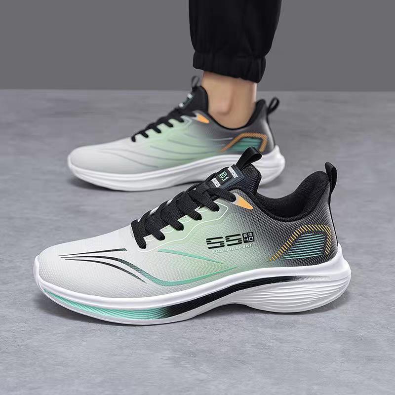 Spring and Autumn Sneakers Large Size Lightweight Leather Surface Outdoor Running Shoes Casual