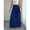 Fashion Loose Pleated Women's Long Pants Solid Color New Folded Elastic Waist Strap Loose Wide Leg Pants Casual Drawstring Trousers