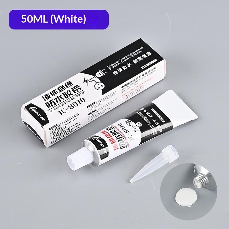 Liquid Insulation Waterproof Adhesive Glue Tough Long-lasting Sealant 30/50ml for Outdoor Wire Joint Sealing