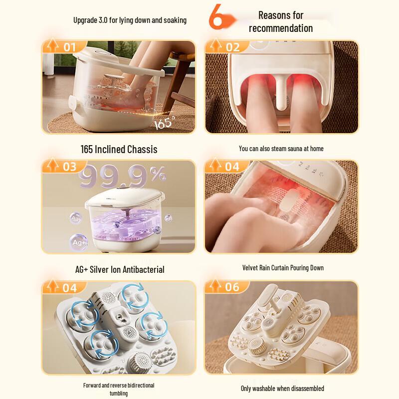 Bear Steaming & Spray Foot Bath Massager