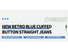 2025 Herbst High-Waist Schlanke Gerade Bein Jeans - Damen Lässig Japanischer Koreanischer Stil, Neun-Zehntel Länge