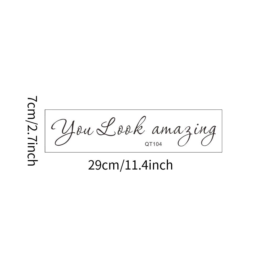 

Английский слоган Наклейка на зеркало в ванной для украшения и декора