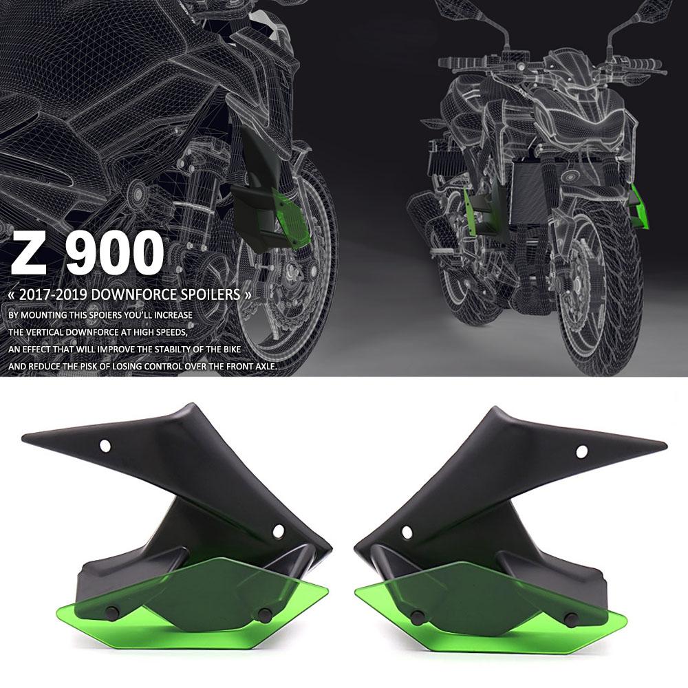 Motorcycle Parts Side Downforce Naked Spoilers Fixed Wing Winglet Fairing Wing Deflectors For Kawasaki Z900 Z 900 2017 2018 2019
