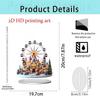 Rotating Christmas Carousel 2D Acrylic Standee - Festive Gift & Home Decoration