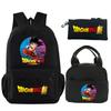 3Pcs/set Backpack Dragon Ball Printed Bookbag with Lunch Bag Pencil Case Teenager Children Girl Boy Schoolbag Rucksack