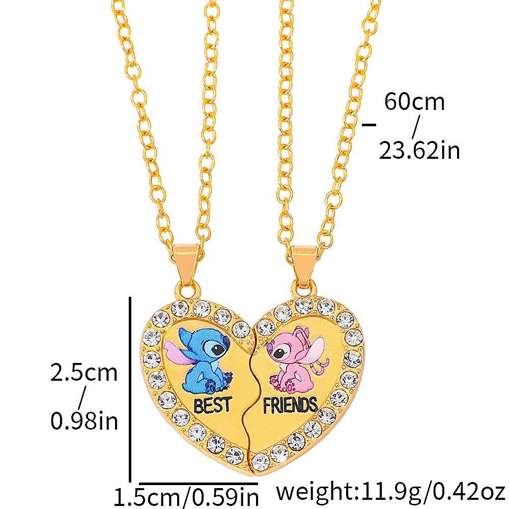 Cute Loves Stitch Angel Heart Shaped Toy Perfect BFF Cosplay Prop Ideal Gift for Girlfriend Or Boyfriend New Year