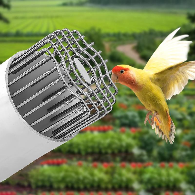 Stainless Steel Drainage Cover Roof Floor Drain Downpipe Strainer Anti-Blocking Gutter Guard Leaf Debris Trap Rain Pipe Cap